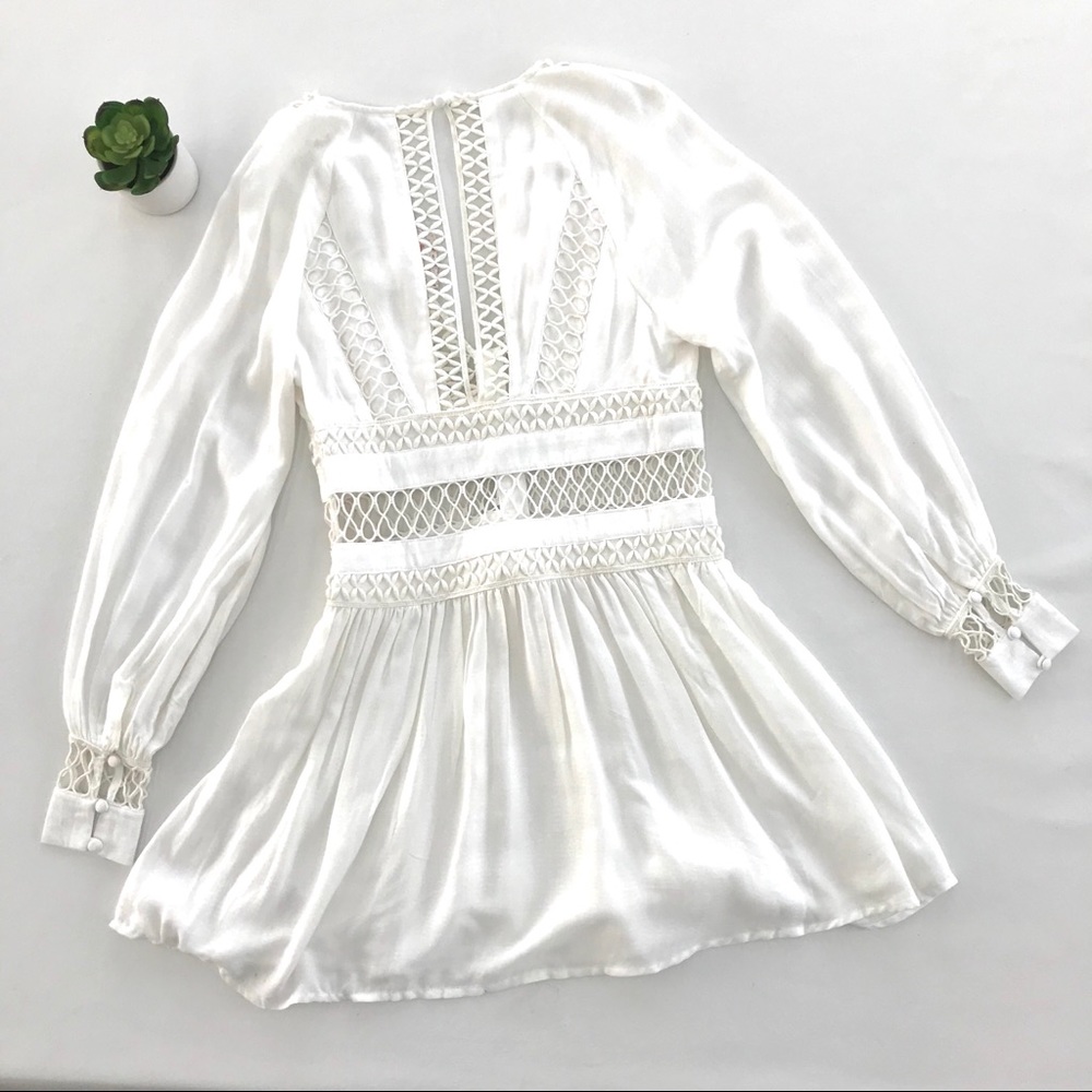 NWT FREE PEOPLE I think I love you dress white - Picture 4 of 8